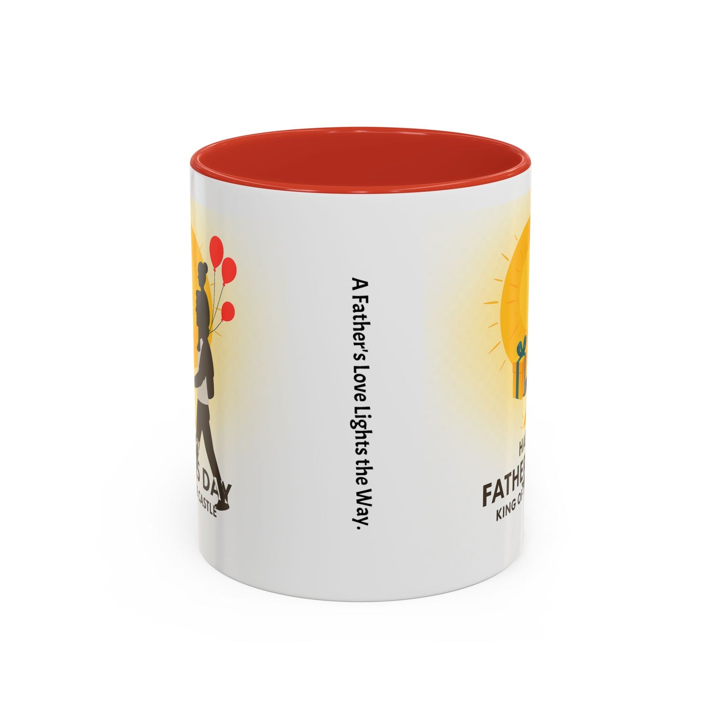 Father's Day Accent Coffee Mug - King of the Castle Design