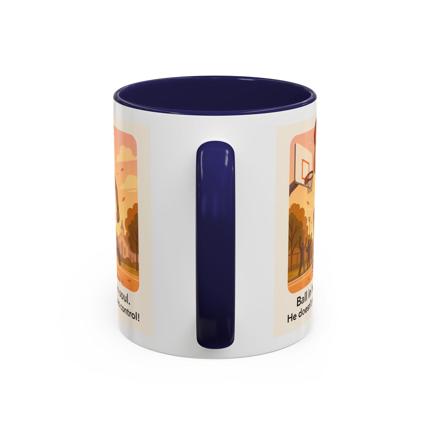 Dynamic Basketball Coffee Mug - Motivational Sports