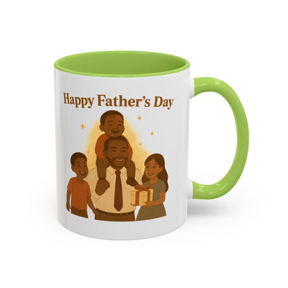 Happy Father's Day Coffee Mug - Celebrate Dad with Joyful Family Design