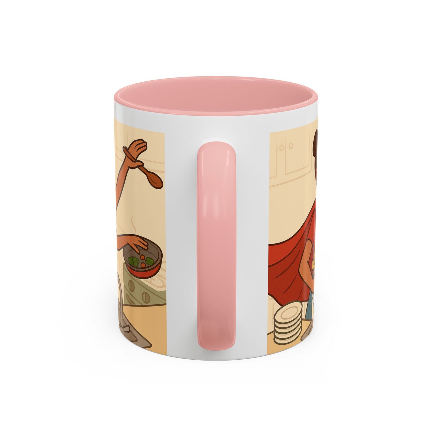 Super mom - Accent Coffee Mug (11, 15oz) - Mother's Day