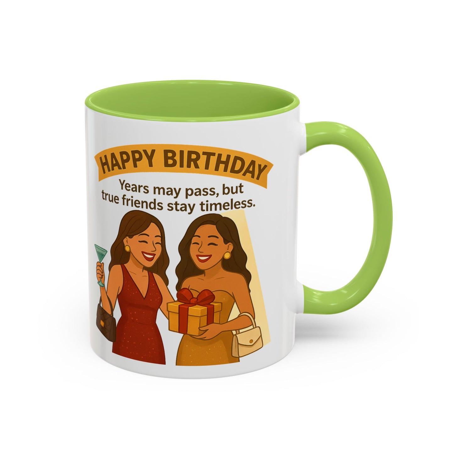 Timeless Birthday Accent Coffee Mug - Perfect Gift for Celebrations