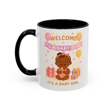 Welcome Baby Girl Coffee Mug | Cute Drinkware, Celebration Mug
