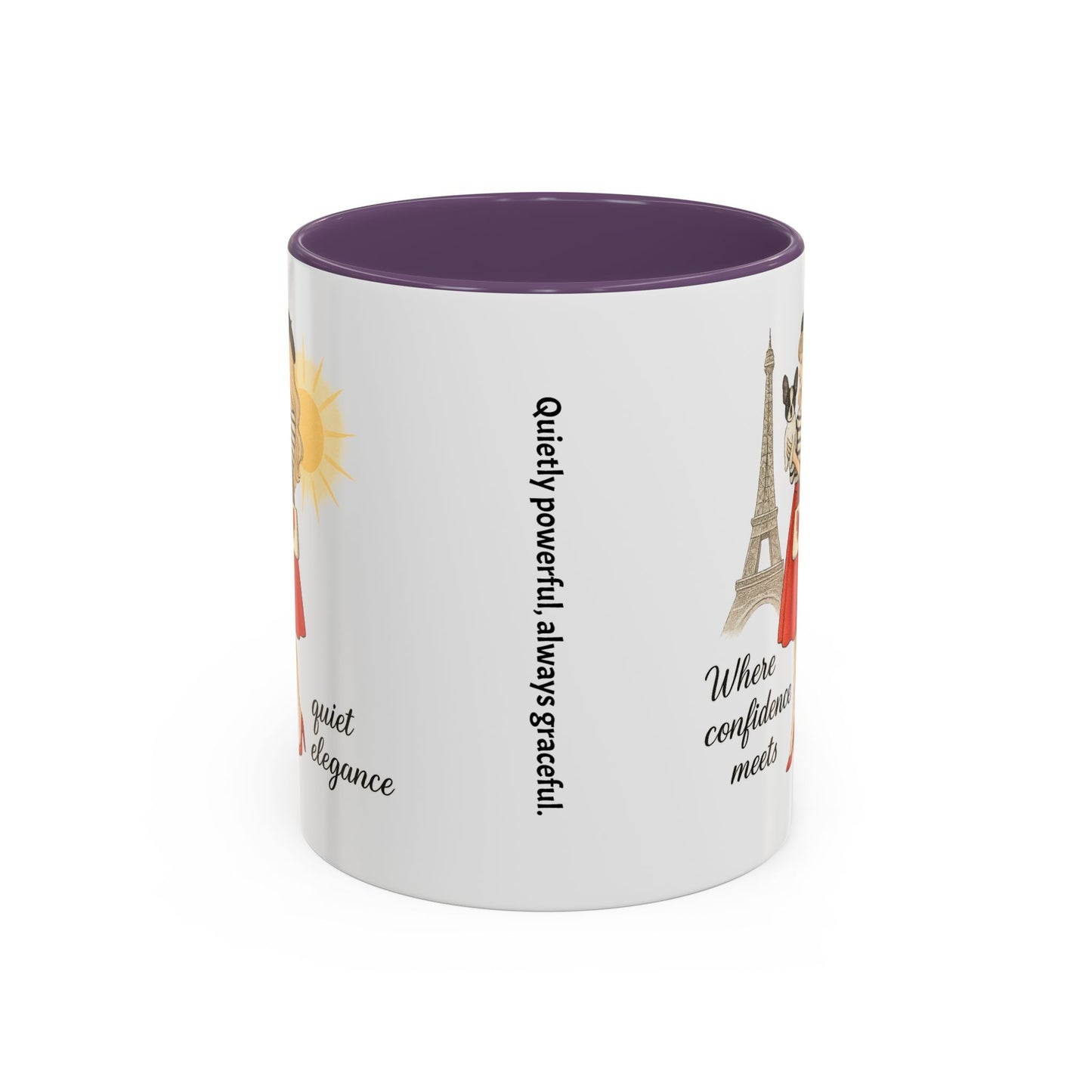 Elegant Confidence Coffee Mug - Inspiring Quote & Chic Design for Tea Lovers, Gifts for Her, Home Office Decor, Parisian Style