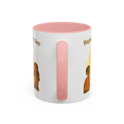 Happy Father's Day Coffee Mug - Celebrate Dad with Joyful Family Design