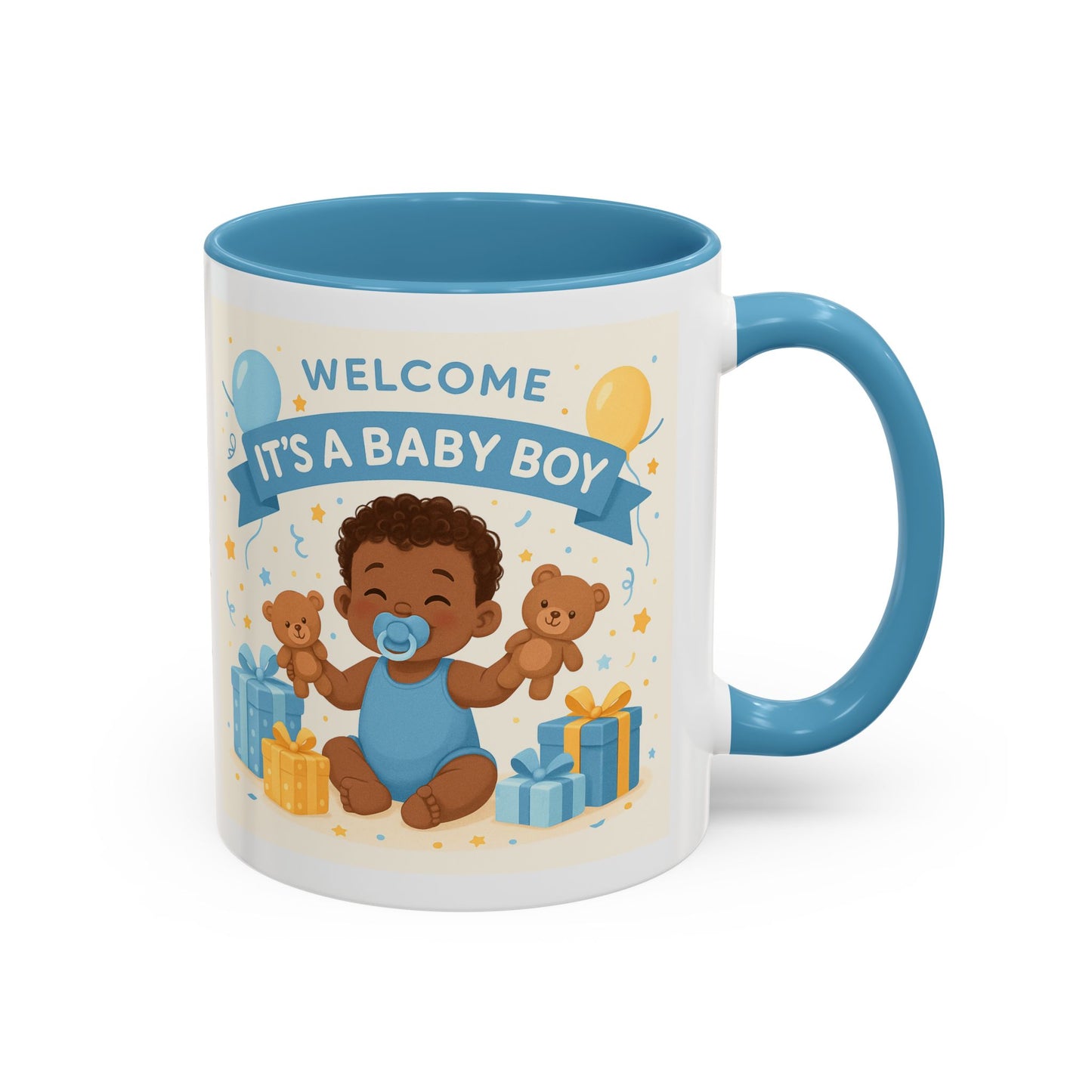 Baby Boy Announcement Coffee Mug, Newborn, Welcome Baby Boy Gift