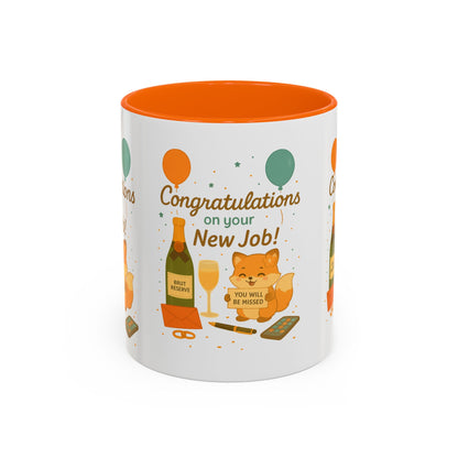 Congratulations New Job, Office Gift, Funny Coffee Cup
