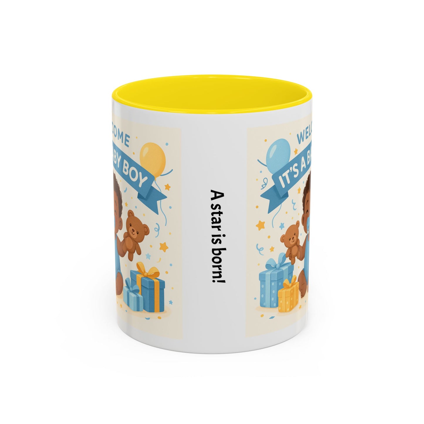 Baby Boy Announcement Coffee Mug, Newborn, Welcome Baby Boy Gift