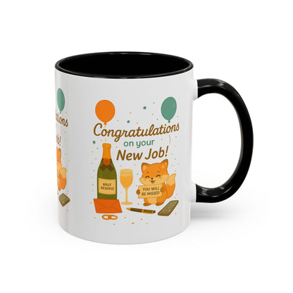 Congratulations New Job, Office Gift, Funny Coffee Cup