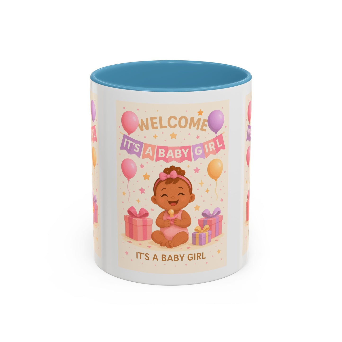 Personalized Baby Girl Welcome Mug - Cute Baby Design