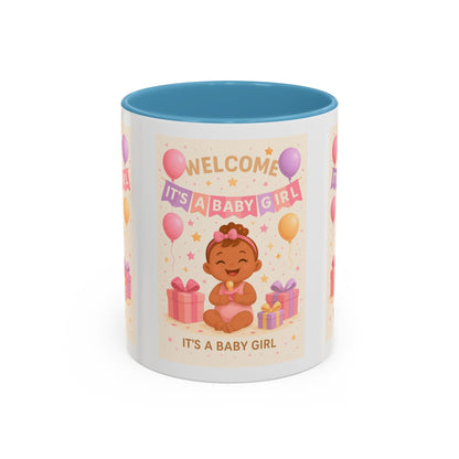 Personalized Baby Girl Welcome Mug - Cute Baby Design