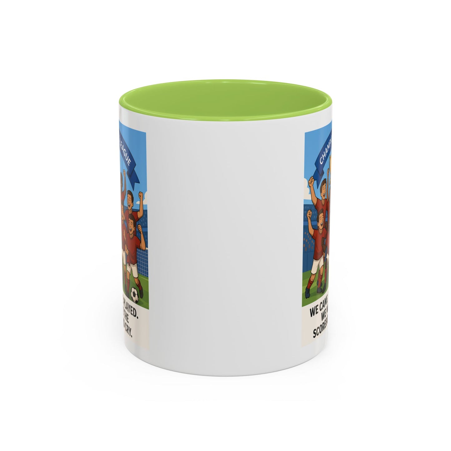 We came, We played, we conquered football Coffee Mug