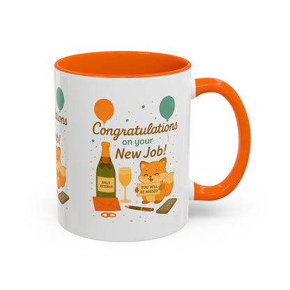 Congratulations New Job, Office Gift, Funny Coffee Cup