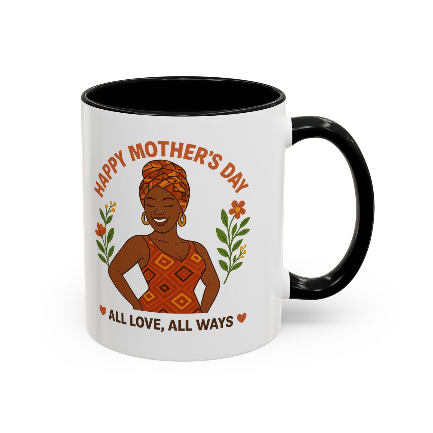 Happy Mother's Day Coffee Mug - Every Queen Deserves Her Day - Afro
