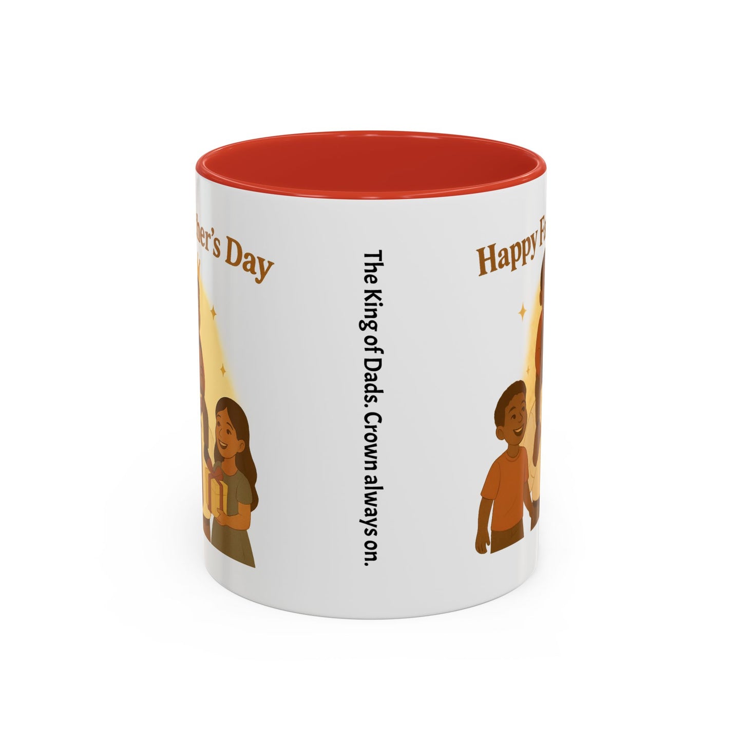 Happy Father's Day Coffee Mug - Celebrate Dad with Joyful Family Design