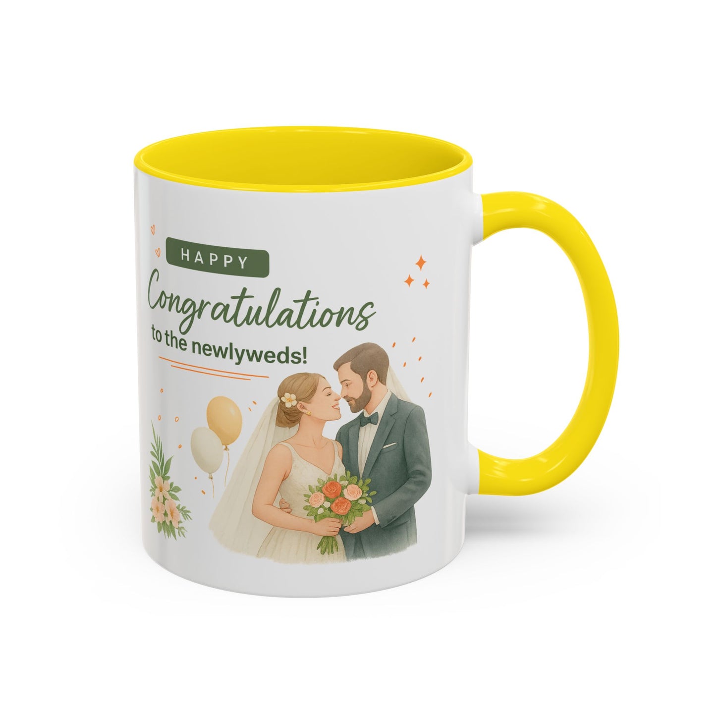 Personalized Wedding Congratulations Mug, Newlywed Gift, Custom Couples Cup, Bridal Shower Favor, Unique Wedding Keepsake