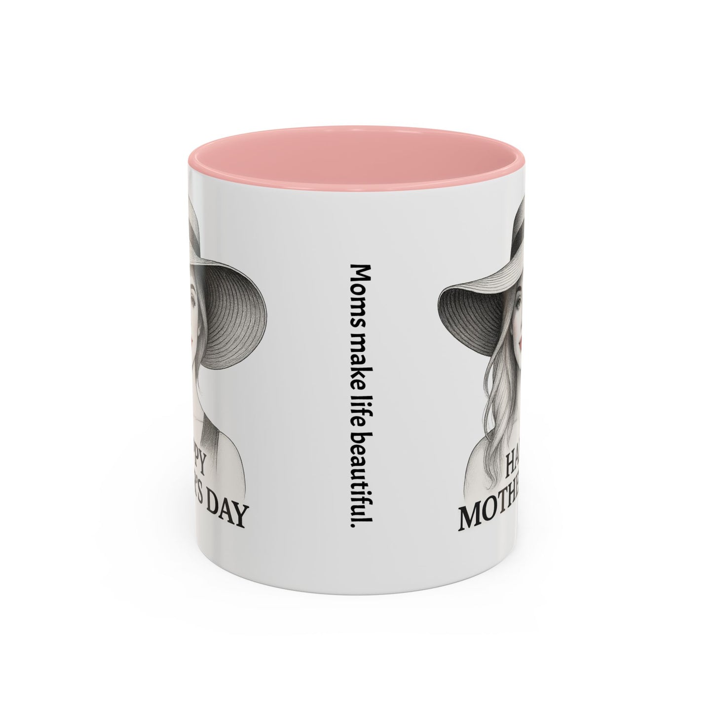 Happy Mother's Day Accent Coffee Mug - Stylish Gift for Moms
