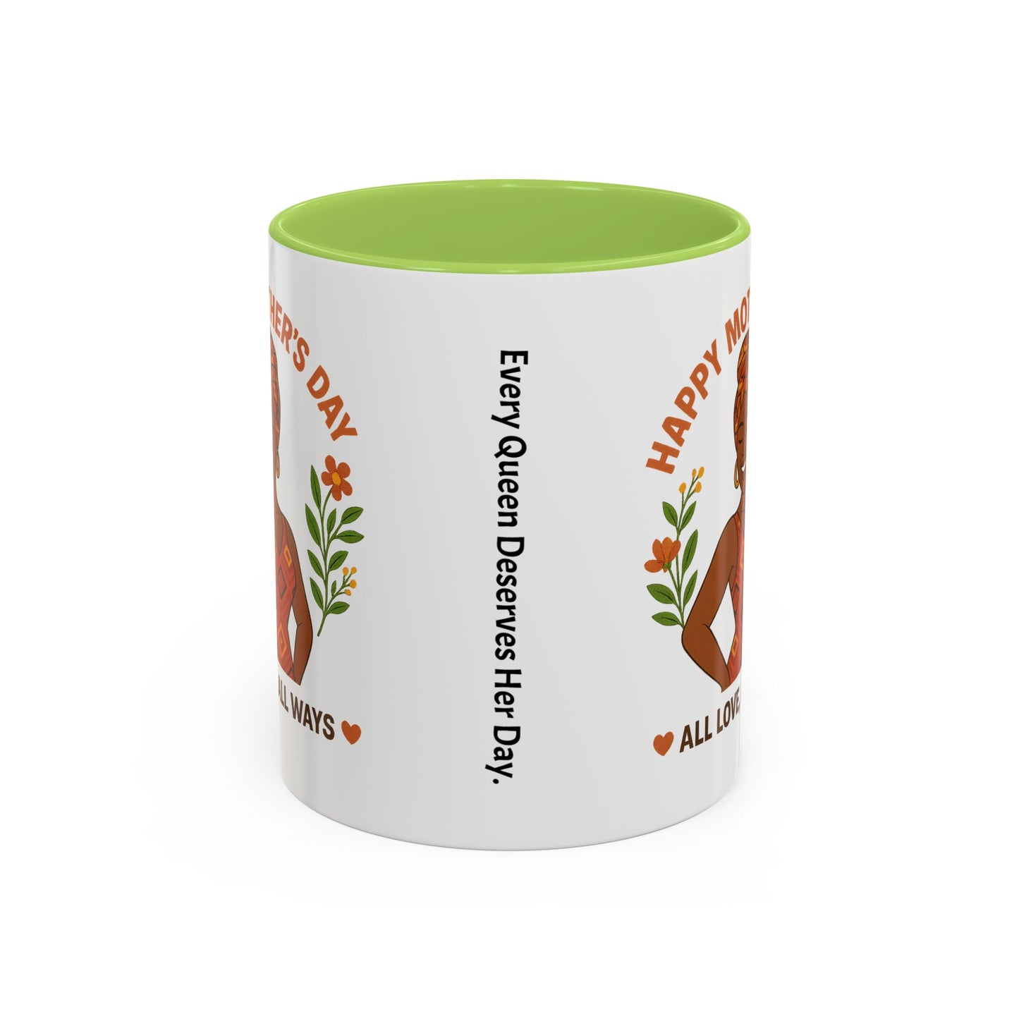 Happy Mother's Day Coffee Mug - Every Queen Deserves Her Day - Afro