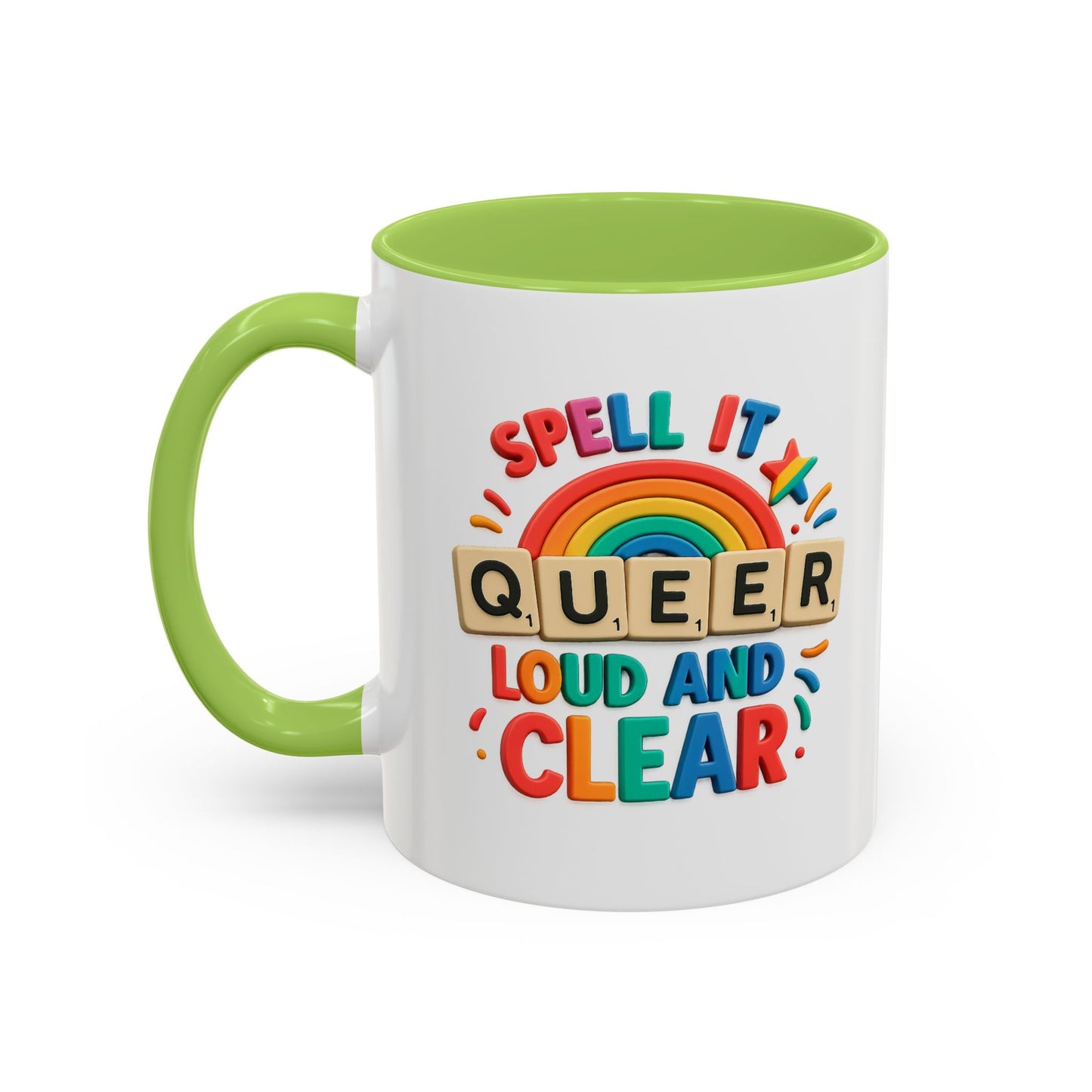 Pride Coffee Mug - Spell It Queer Loud and Clear