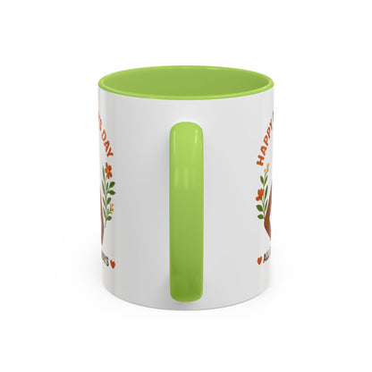 Happy Mother's Day Coffee Mug - Every Queen Deserves Her Day - Afro