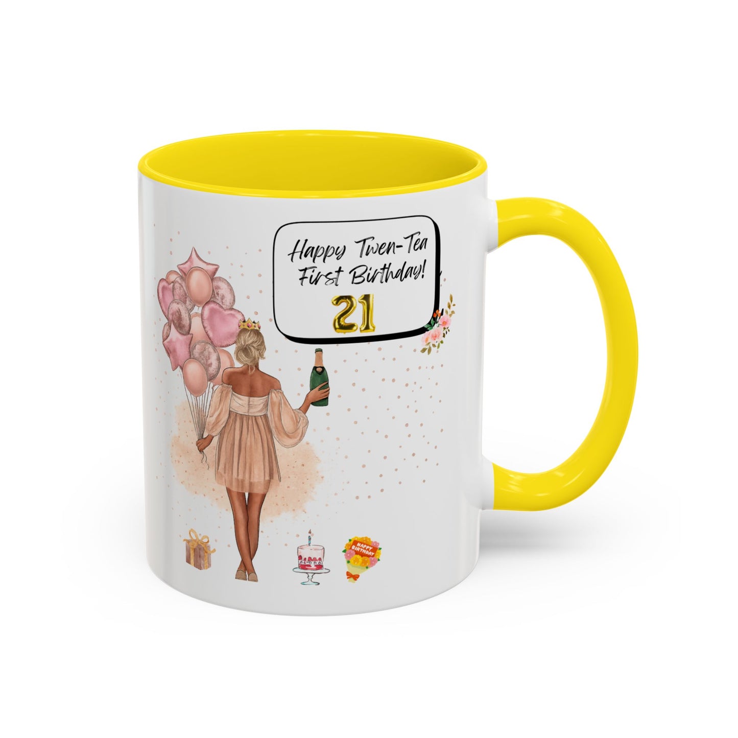 21st Birthday Celebration Coffee Mug, Funny Gift for Turning 21