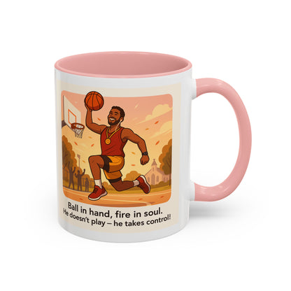 Dynamic Basketball Coffee Mug - Motivational Sports