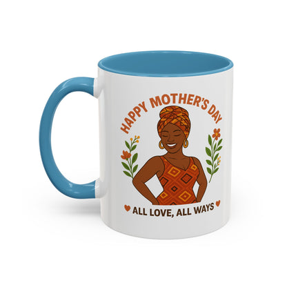 Happy Mother's Day Coffee Mug - Every Queen Deserves Her Day - Afro