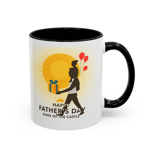 Father's Day Accent Coffee Mug - King of the Castle Design