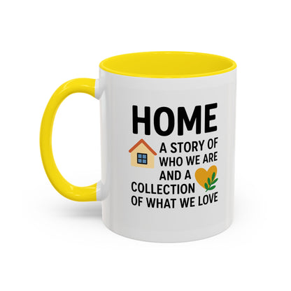 Home Story Accent Coffee Mug | 11 oz & 15 oz | Perfect Gift for New Homeowners