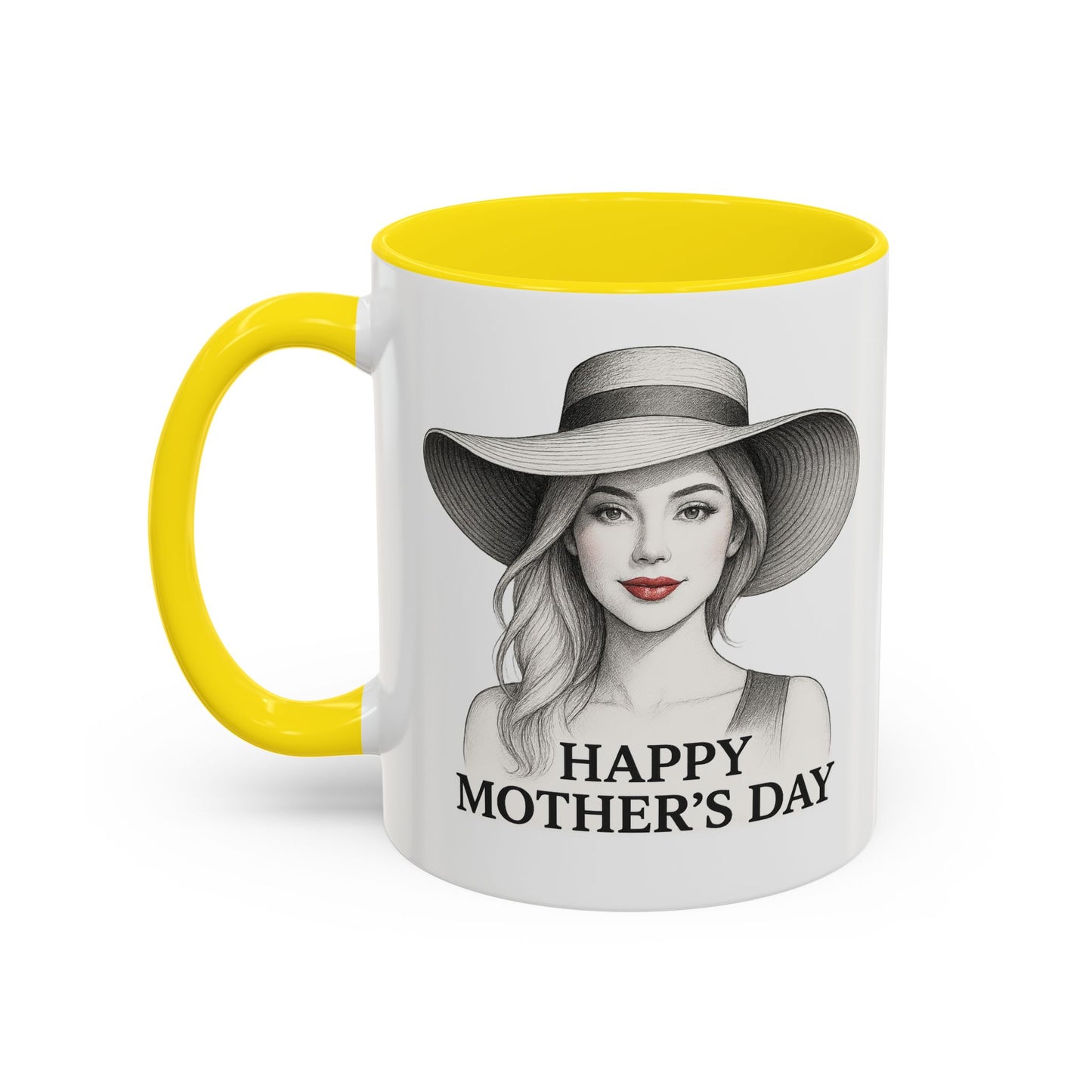 Happy Mother's Day Accent Coffee Mug - Stylish Gift for Moms