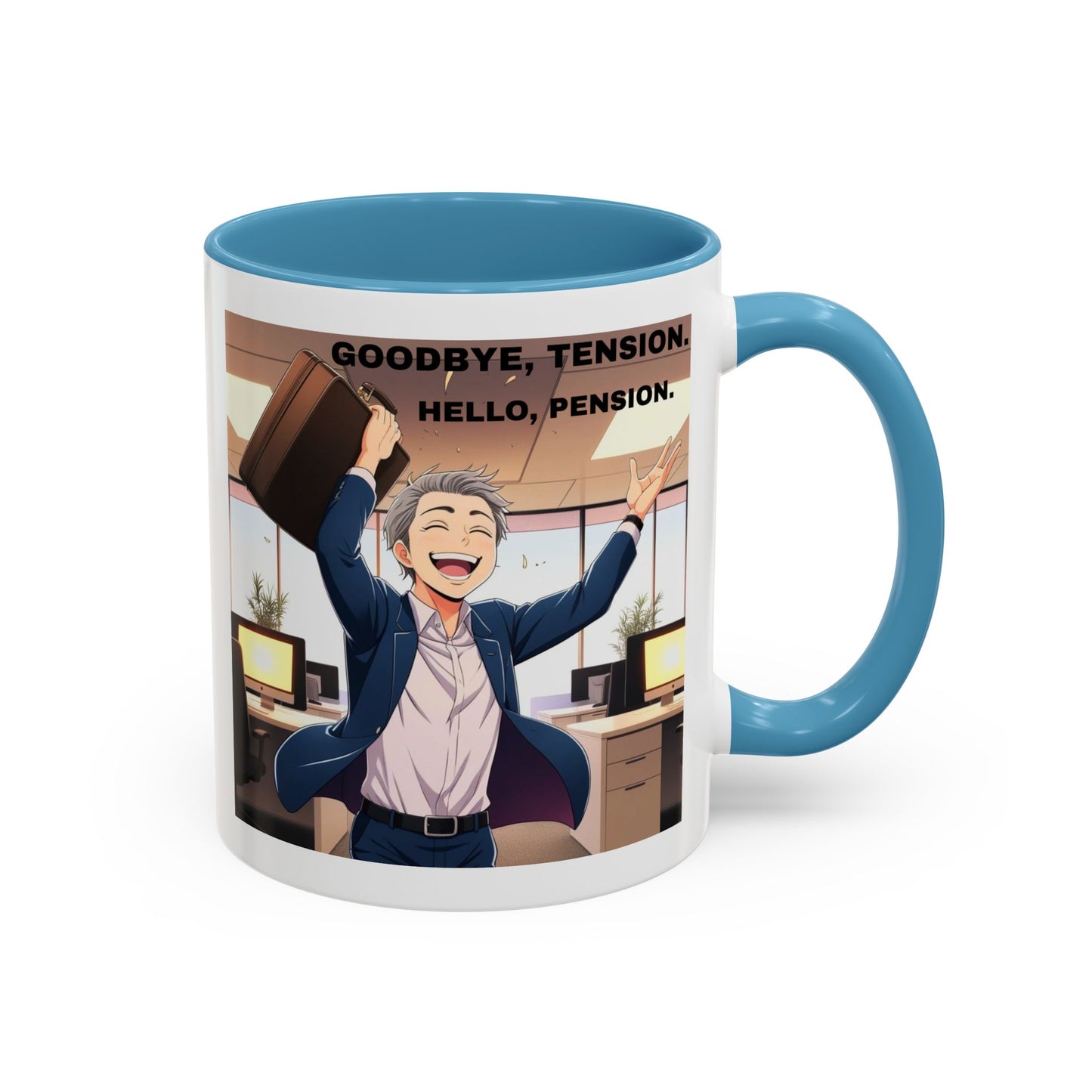 Retirement Celebration Coffee Mug - Goodbye Tension, Hello Pension!