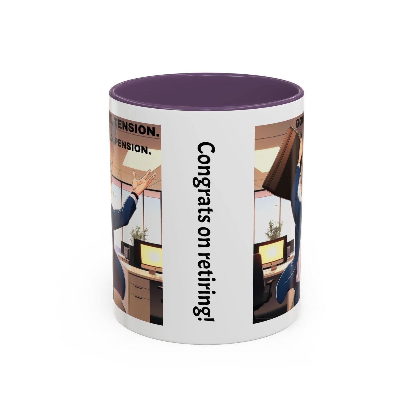 Retirement Celebration Coffee Mug - Goodbye Tension, Hello Pension!