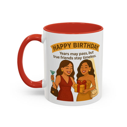 Timeless Birthday Accent Coffee Mug - Perfect Gift for Celebrations