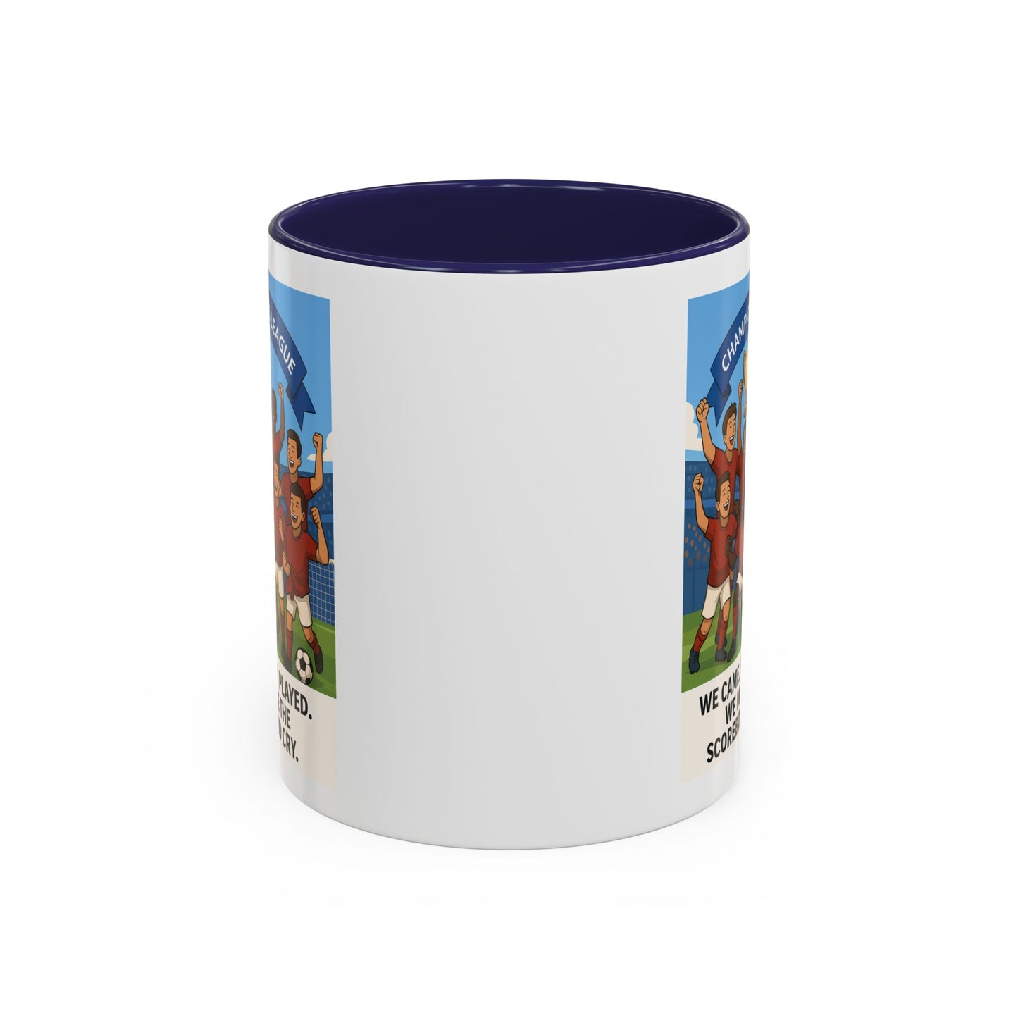 We came, We played, we conquered football Coffee Mug