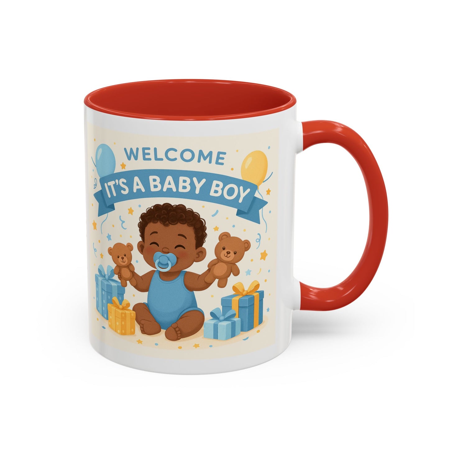 Baby Boy Announcement Coffee Mug, Newborn, Welcome Baby Boy Gift