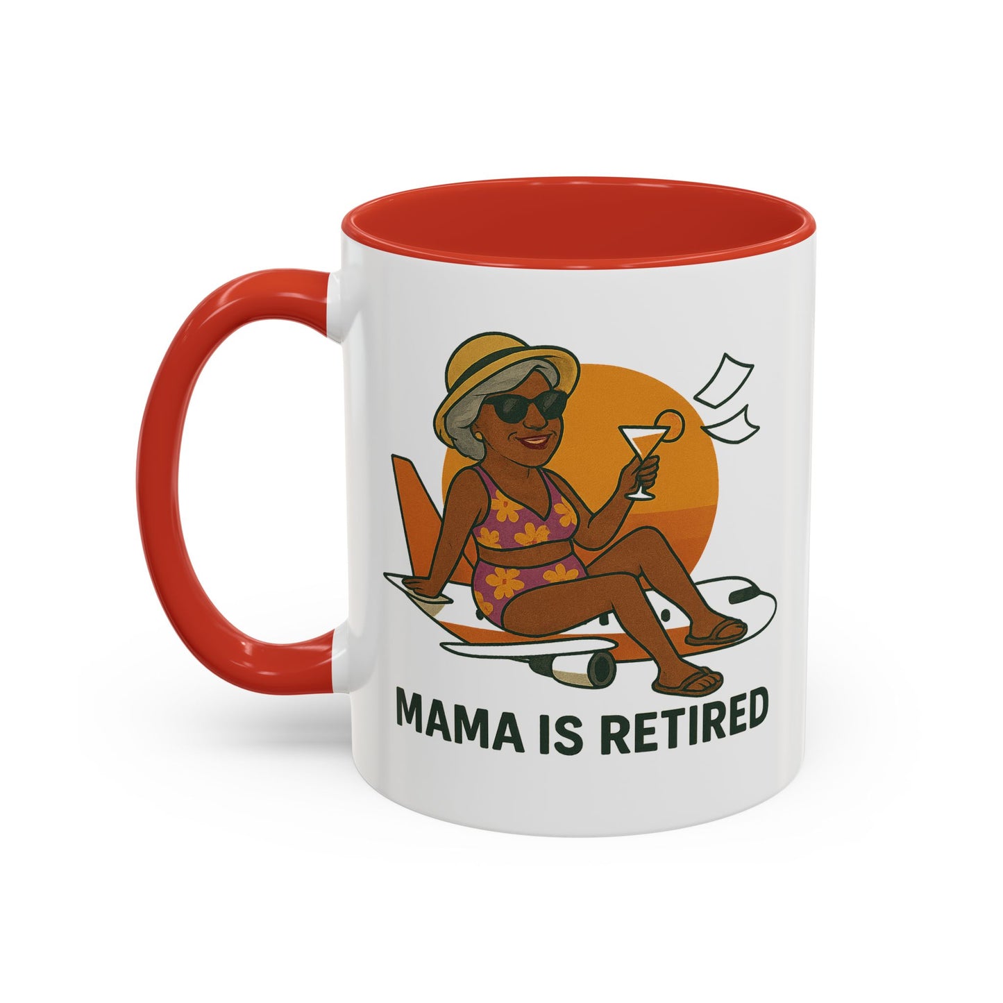 Charming Retired Mama Coffee Mug - Fun Gift for Retirement Celebration