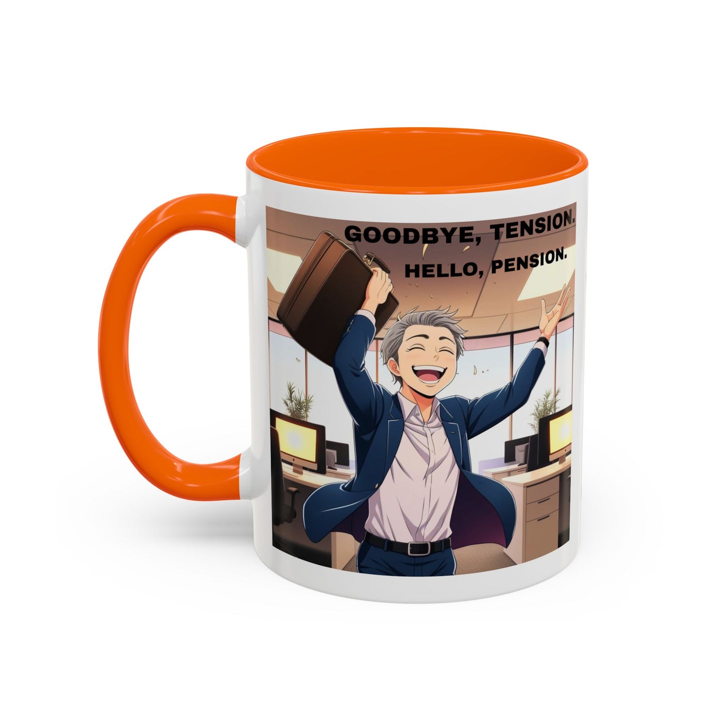Retirement Celebration Coffee Mug - Goodbye Tension, Hello Pension!