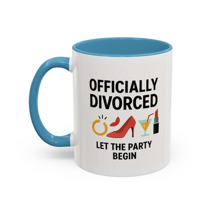 Officially Divorced Coffee Mug - Celebrate Freedom, Divorce Party Mug, Gift for Her, Sassy Humor, New Beginnings