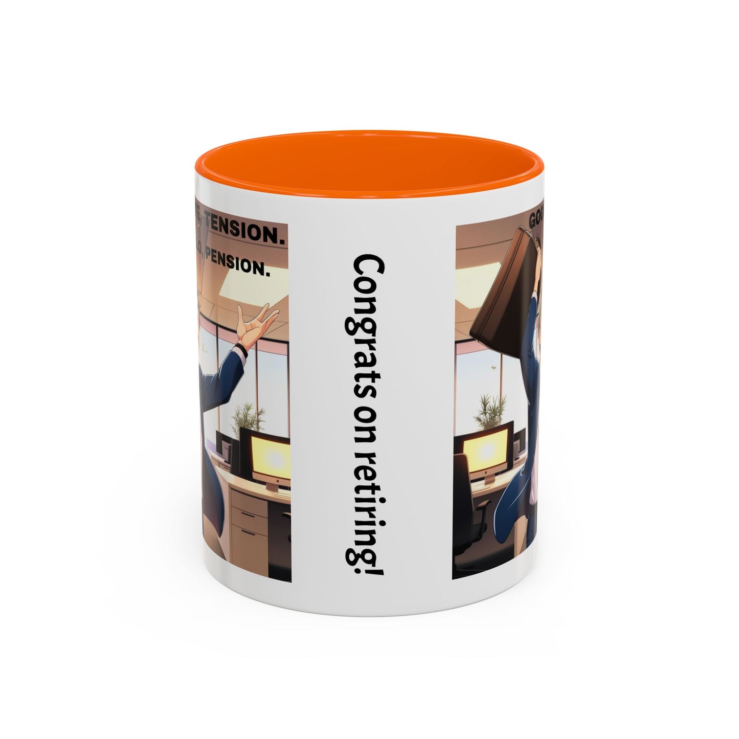 Retirement Celebration Coffee Mug - Goodbye Tension, Hello Pension!