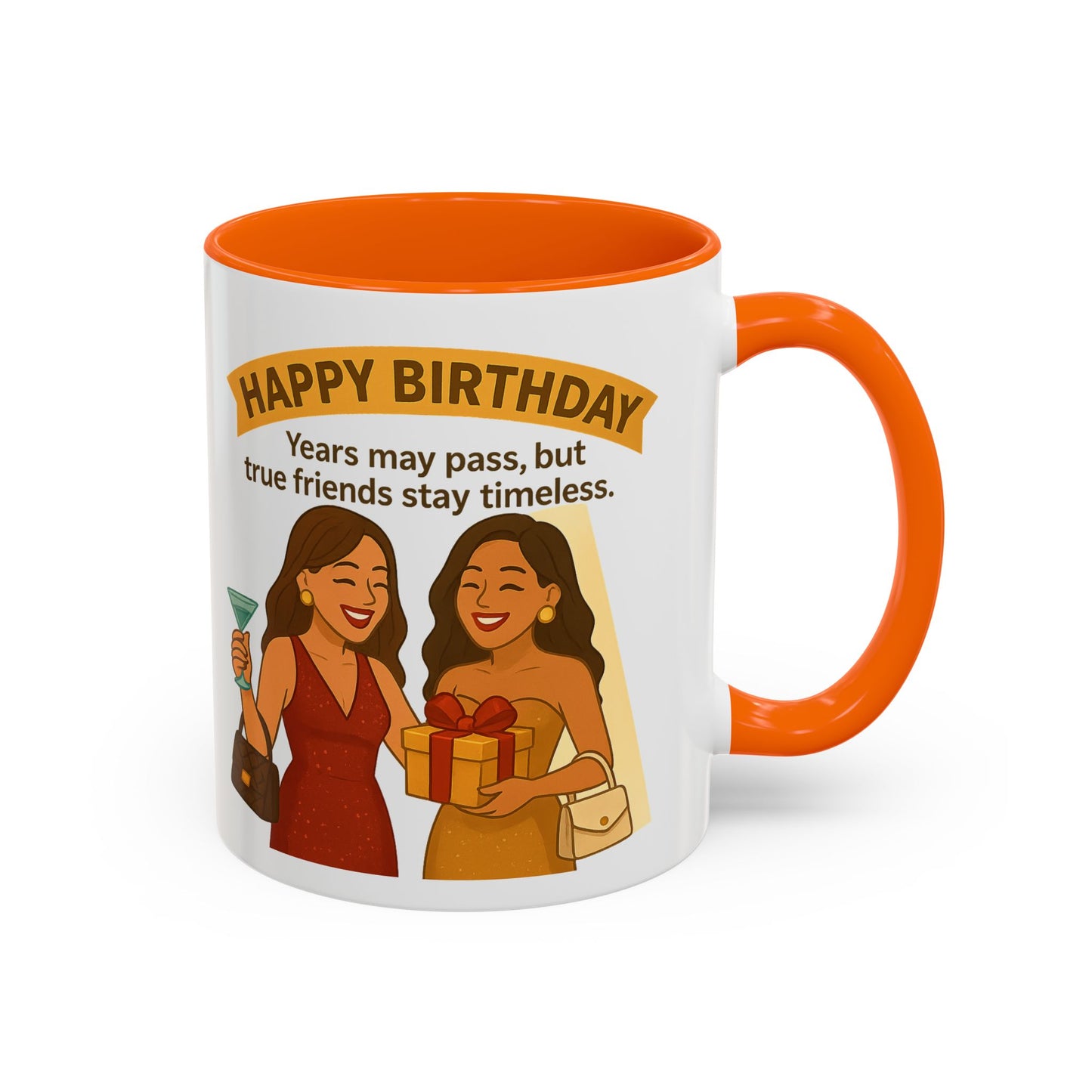 Timeless Birthday Accent Coffee Mug - Perfect Gift for Celebrations