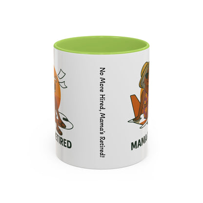 Charming Retired Mama Coffee Mug - Fun Gift for Retirement Celebration