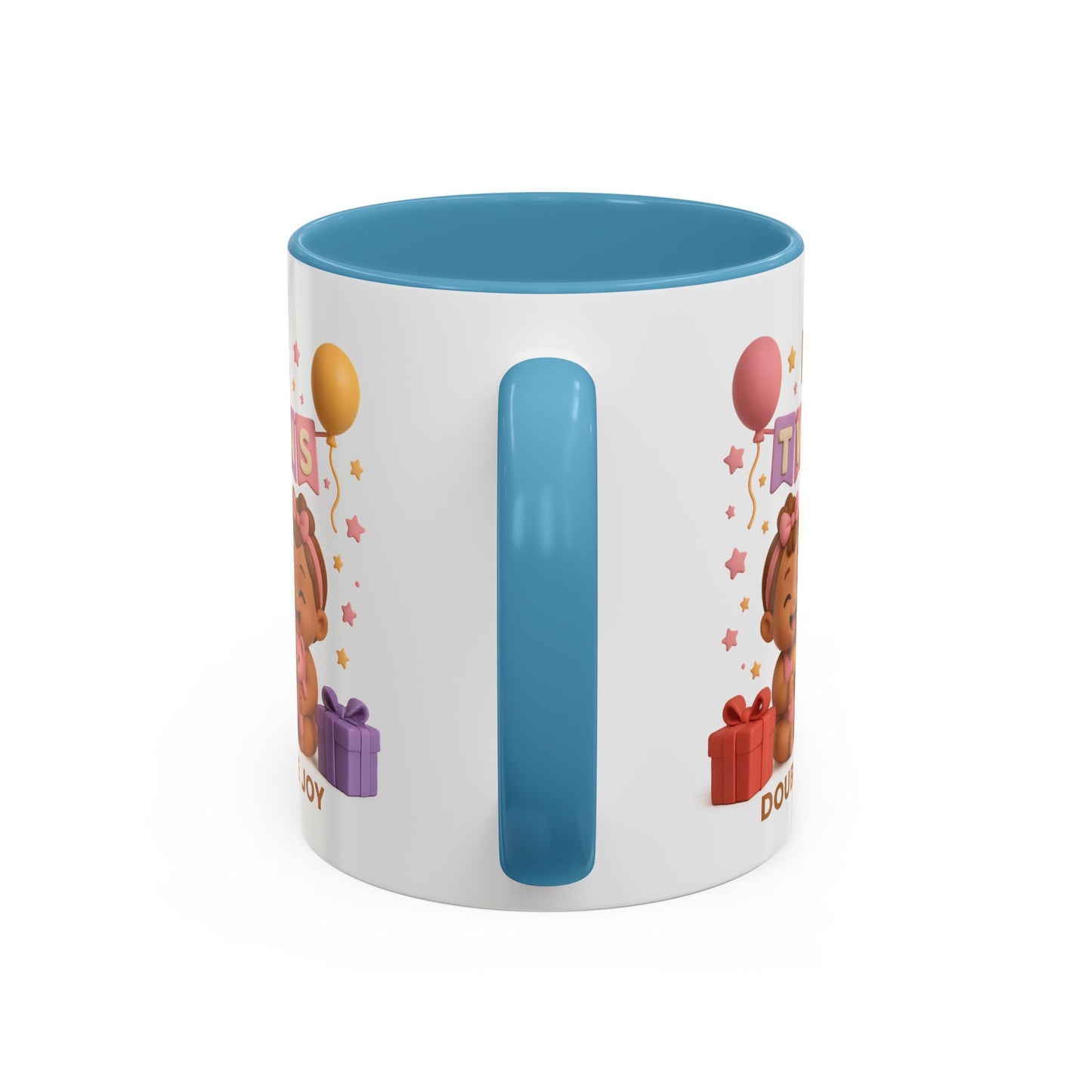 Twins Celebration Coffee Mug – Double the Joy, Gifts for New Parents, Baby Shower Favor, Sibling Gift, Cute Mug for Twins