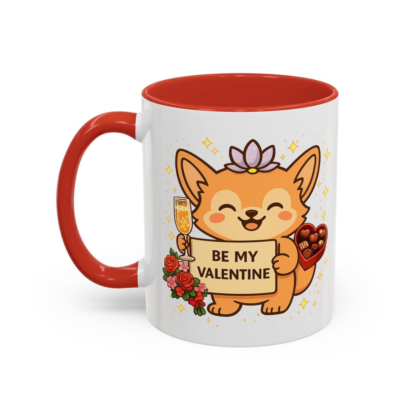 Valentine Coffee Mug  "Be My Valentine" Gift