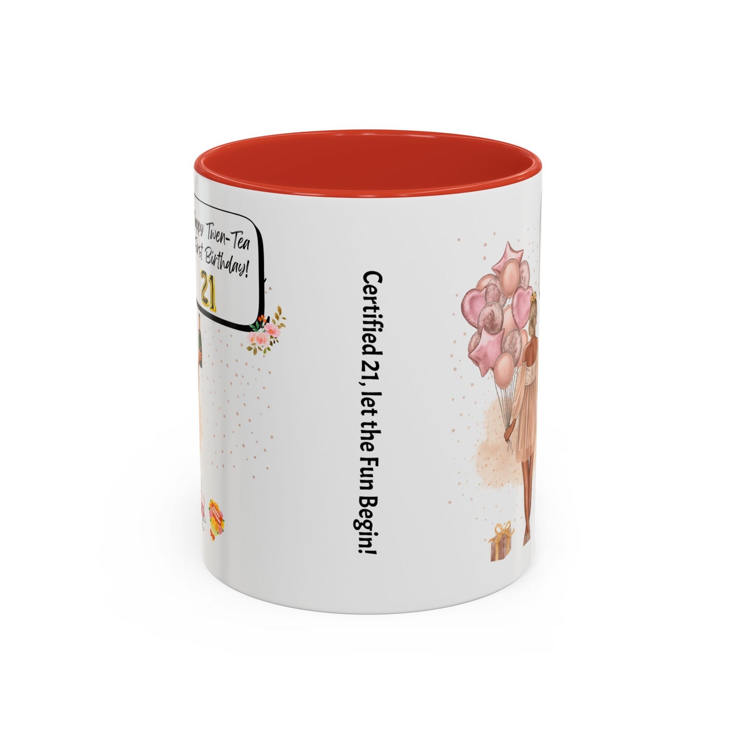 21st Birthday Celebration Coffee Mug, Funny Gift for Turning 21