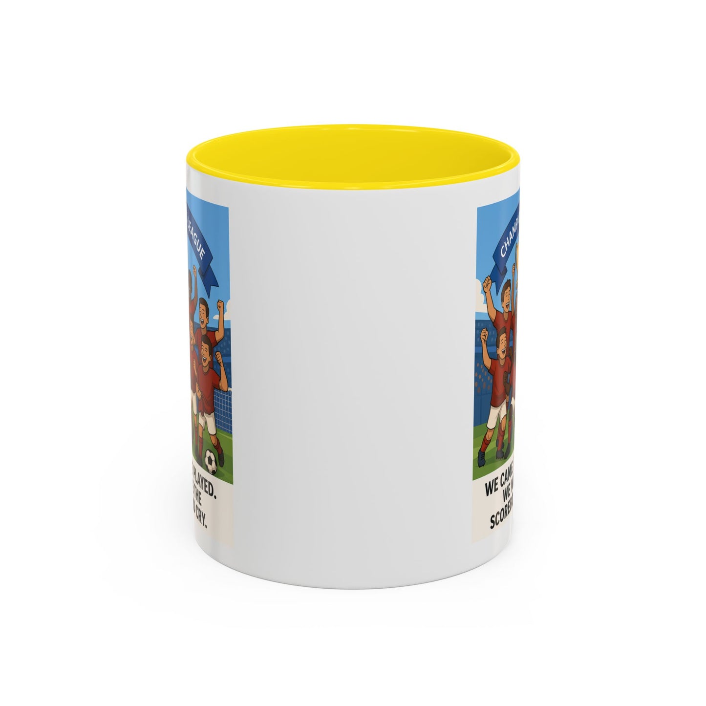 We came, We played, we conquered football Coffee Mug