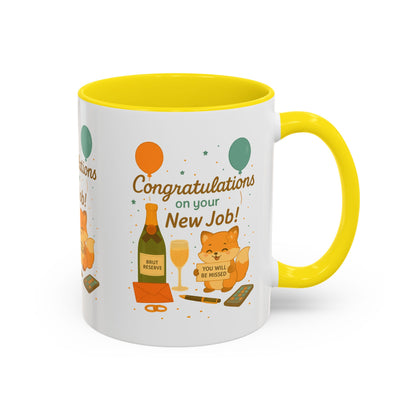 Congratulations New Job, Office Gift, Funny Coffee Cup