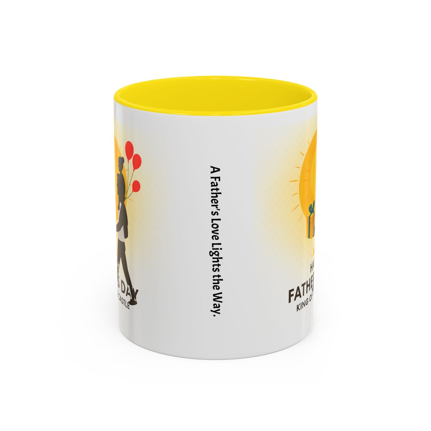 Father's Day Accent Coffee Mug - King of the Castle Design