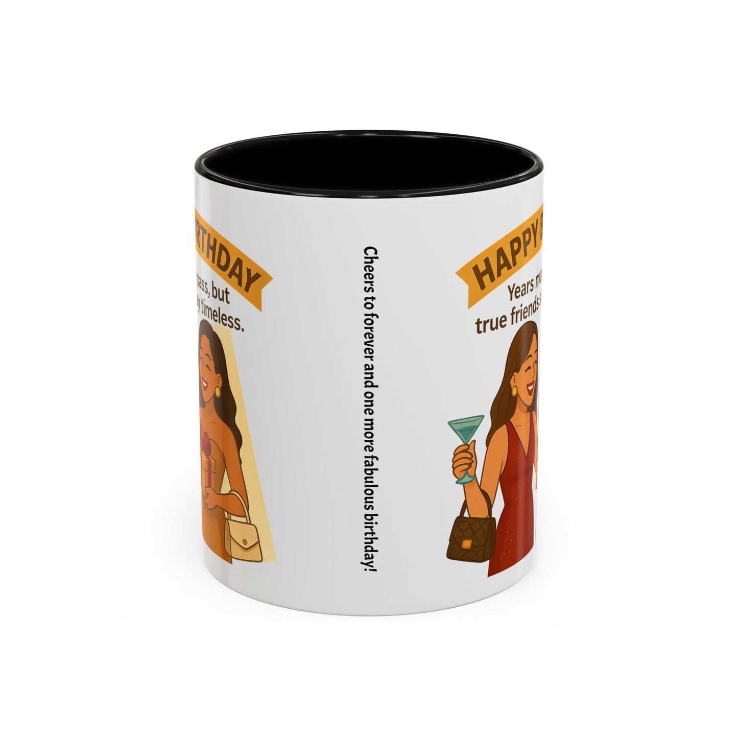 Timeless Birthday Accent Coffee Mug - Perfect Gift for Celebrations