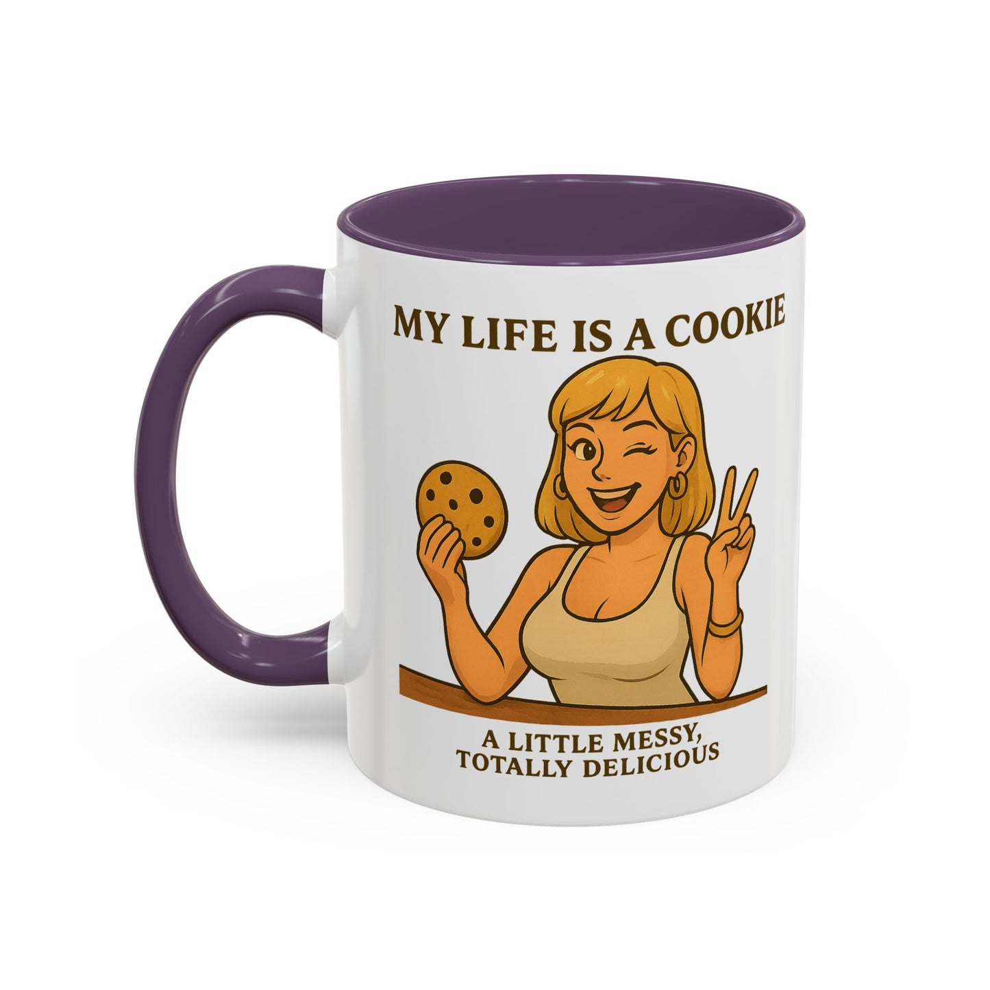 Funny Life is a Cookie Coffee Mug - Perfect for Treat Lovers