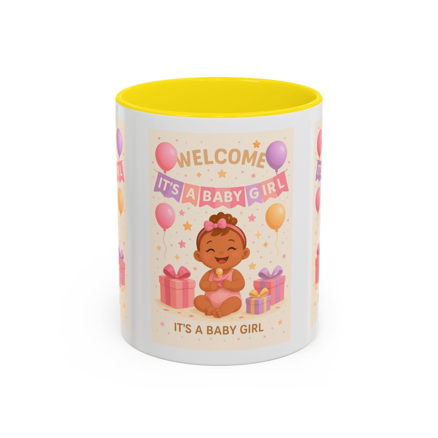 Personalized Baby Girl Welcome Mug - Cute Baby Design