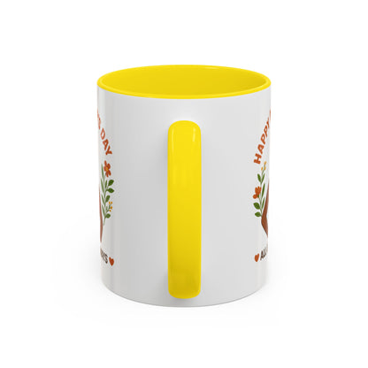 Happy Mother's Day Coffee Mug - Every Queen Deserves Her Day - Afro